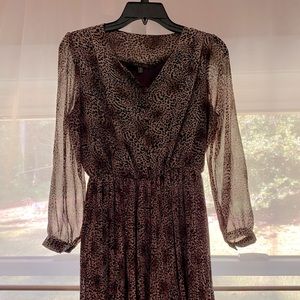 Line and Lotte leopard long sleeve mini dress!